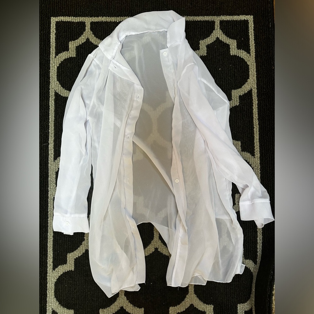 White SHEIN cover up